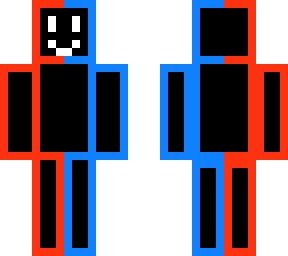 red and blue person