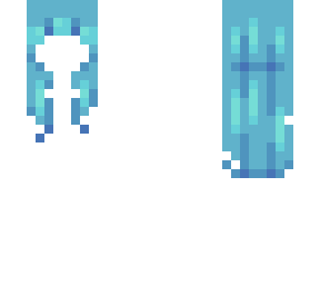 long aqua hair base