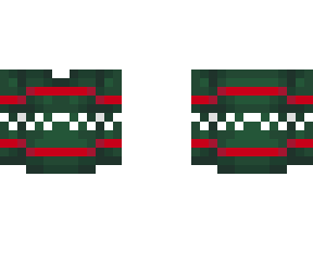 ob - green stitch sweater w/ stripe v3