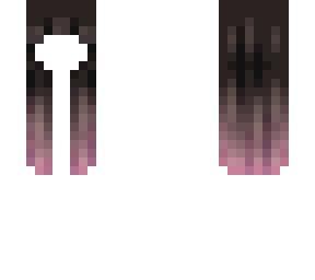 fluffy straight hb black to pink