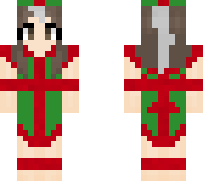 cow-chan (present) | minecraft anime christmas outfit