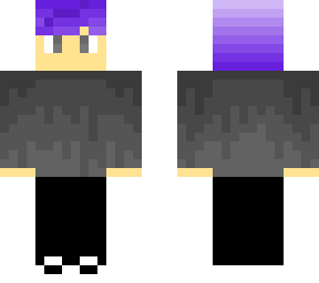 gray purple hair boy