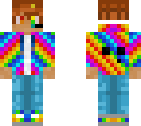 multicolored slime but it's a human