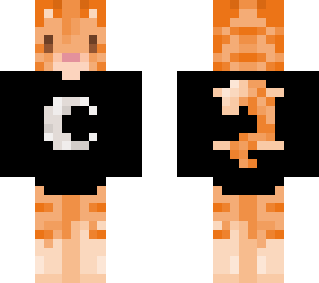 orange cat w moon