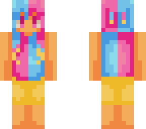 yellow cyan and pink individual