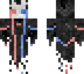 blue and red scull mage