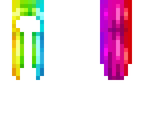circular rainbow hb vibrant straight tapered