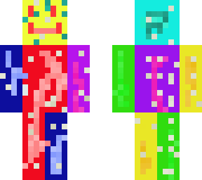 gliched rainbow man