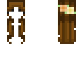 hair base - dark brown (with flowers)