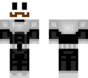 skeleton with a mustache