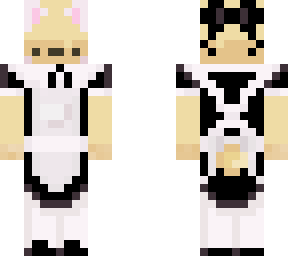 teddy bear in maid dress
