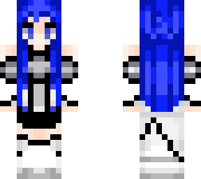blue asuna hair kirito outfit