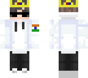 boys skin with crown and glasses
