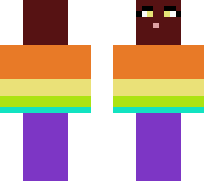kinda creepy rainbow girl who is weird