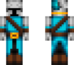 light-blue-cloaked guard