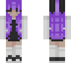 purple hair girl