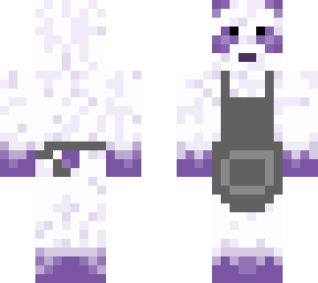 purple panda apron