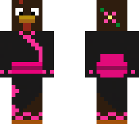 brown-chicken kimono