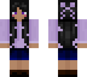 girl wearing purple