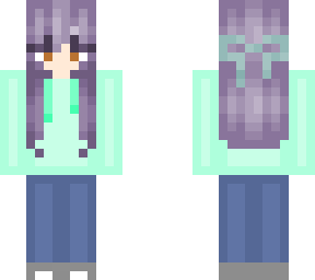 lavender haired girl fixed version of a old skin