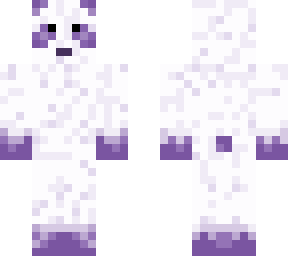 purple panda forward facing