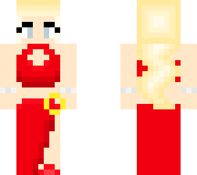 cute red dress girl