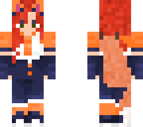 fox girl with fox