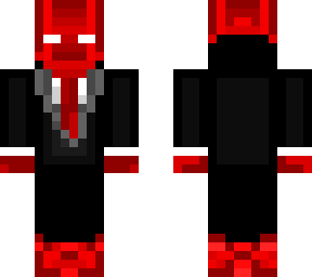 mikl og suit red and black mix