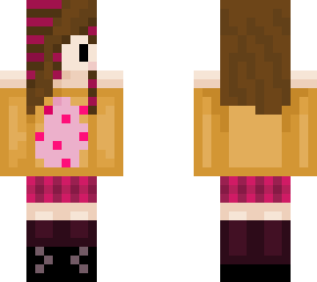 scene girl wearing a nyancat hoodie