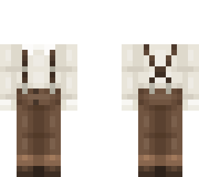 suspenders and trousers ob 1.0 brown and cream