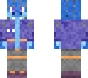 blue dragon cyberpunk fashion