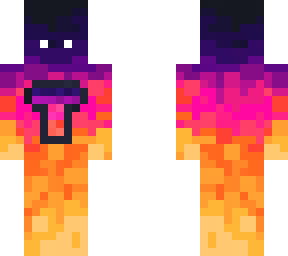 cool gradient herobrine eyes skin with "t"