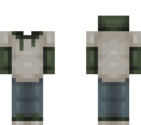 layered hoodie ob 2.1 green and gray