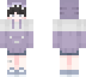 purple shy boy
