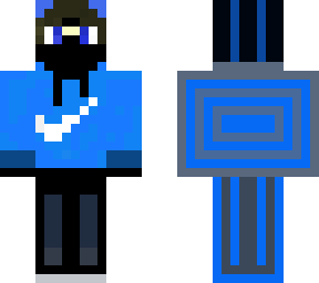 a blue skin for minecraft