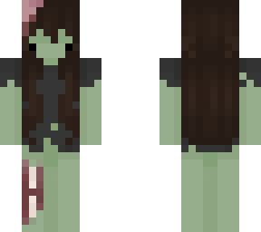 zombie girl w torn up shirt