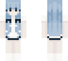 blue haired girl