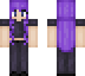 purple casual girl