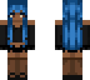 blue hair | Minecraft Skin