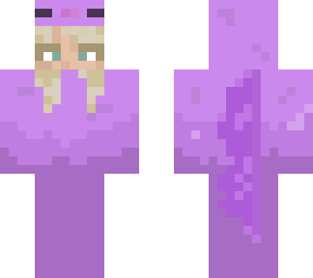 purple axolotl girl