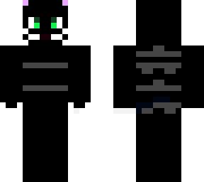 black cat with grey strips