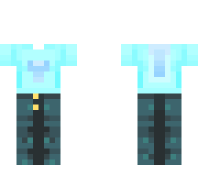 diamond shirt and blue jeans template
