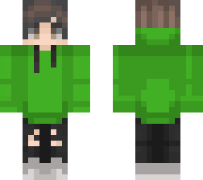 doof's skin - green hoodie