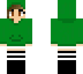 green hoodie girl