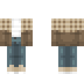 half plaid jacket ob 1.0 brown