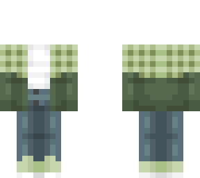 half plaid jacket ob 1.2 green