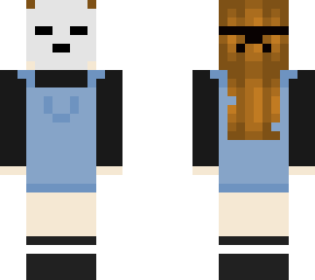mask and overalls
