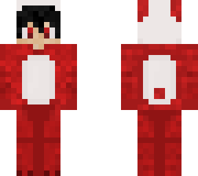 panda onesie (red)