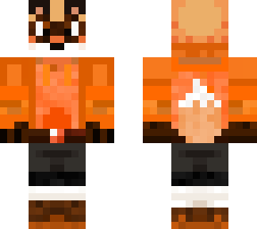 rafink1192 (my fursona) and my skin (remade