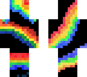 rainbow with black background